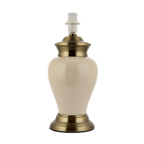 Dalston Table Lamp - Antique Brass / Cream