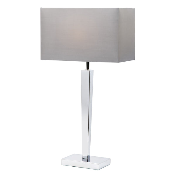 Moreto Table Lamp - Chrome / Grey