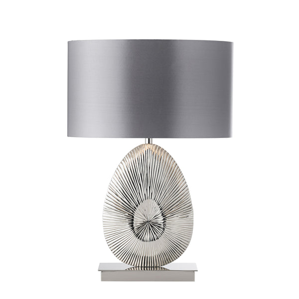 Simeto Table Lamp - Grey / Nickel