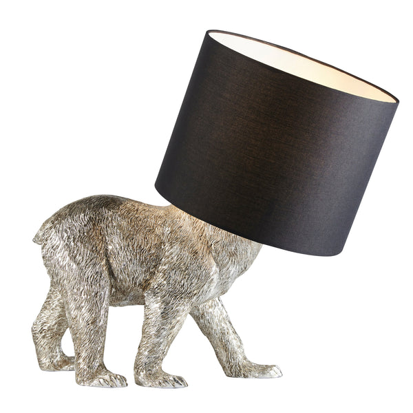 Barack Bear 1 Table Lamp - Vintage Silver