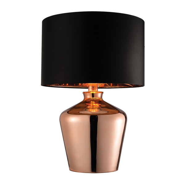 Waldorf Table Lamp - Black / Copper