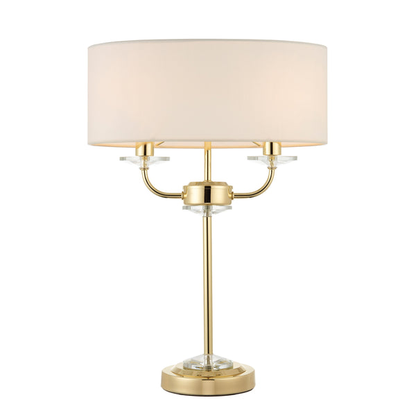 Nixon Table Lamp - Brass / Vintage White