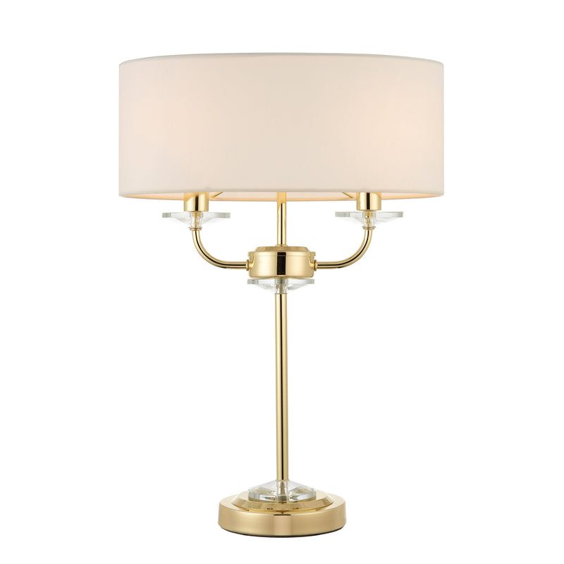 Nixon Table Lamp - Brass / Vintage White