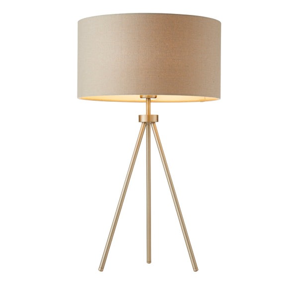Tri Table Lamp - Matt Nickel / Grey