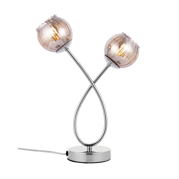 Aerith Table Lamp - Chrome / Smoked