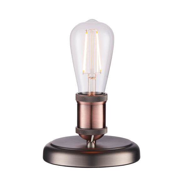 Hal Base Table Lamp - Aged Copper / Aged Pewter