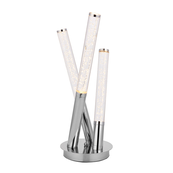 Glacier Table Lamp - Stainless Steel / Clear