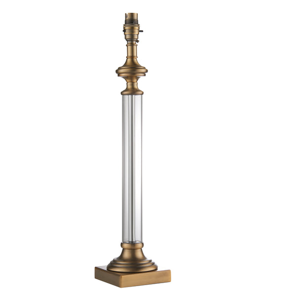 Avebury 1 Table Light - Antique Brass / Clear