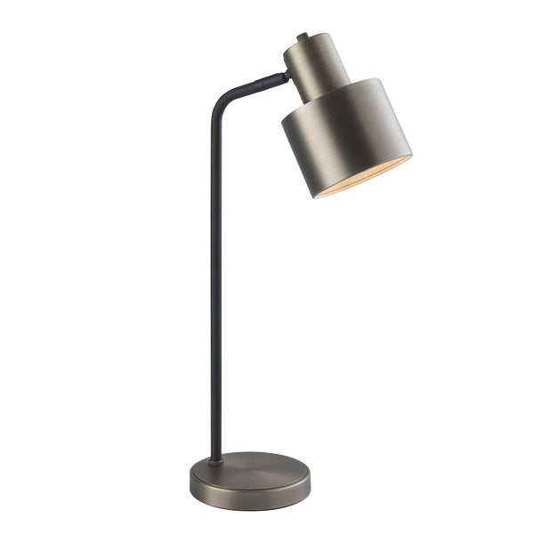 Mayfield Table Lamp - Brushed Silver / Matt Black