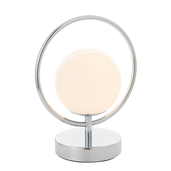 Orb Table Lamp - Chrome / Opal