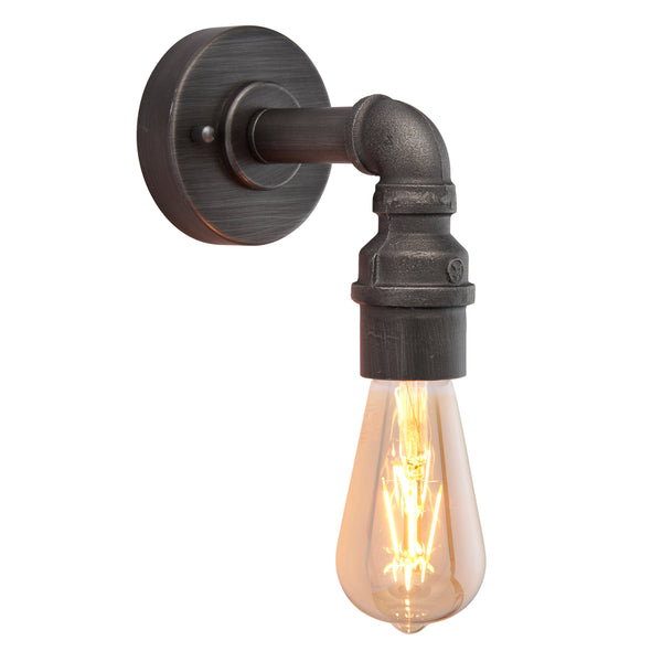 Pipe Wall Light - Aged Pewter