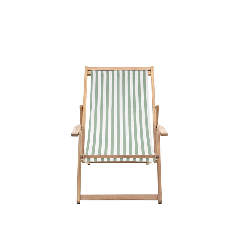 Creta Deck Chair Verde Stripe - Green