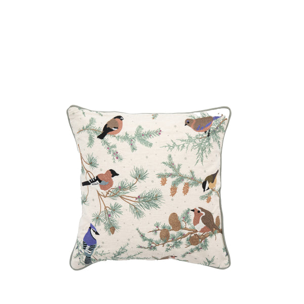 Birds Cushion Cover - Natural