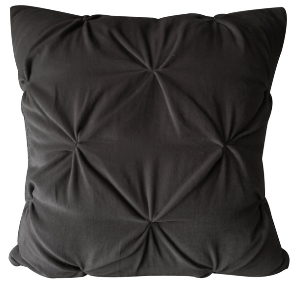 Opulent Velvet Cushion - Charcoal