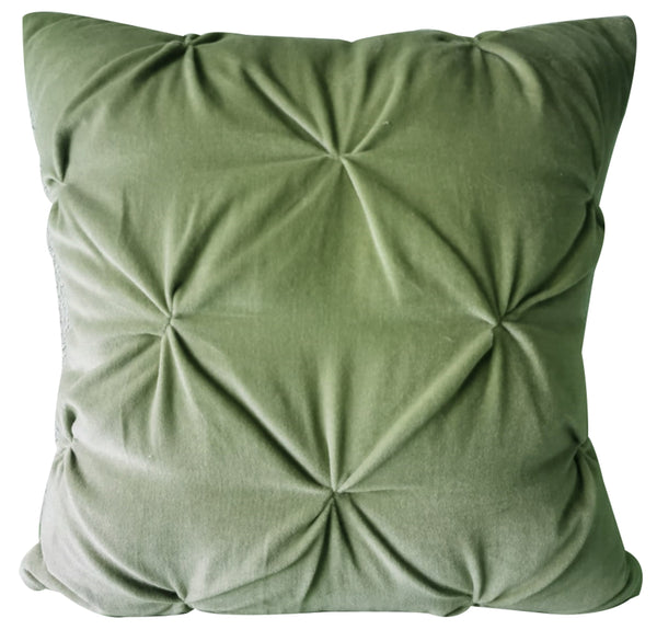 Opulent Velvet Cushion - Sage