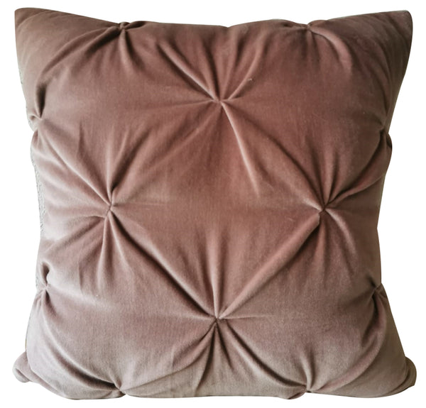 Opulent Velvet Cushion - Blush