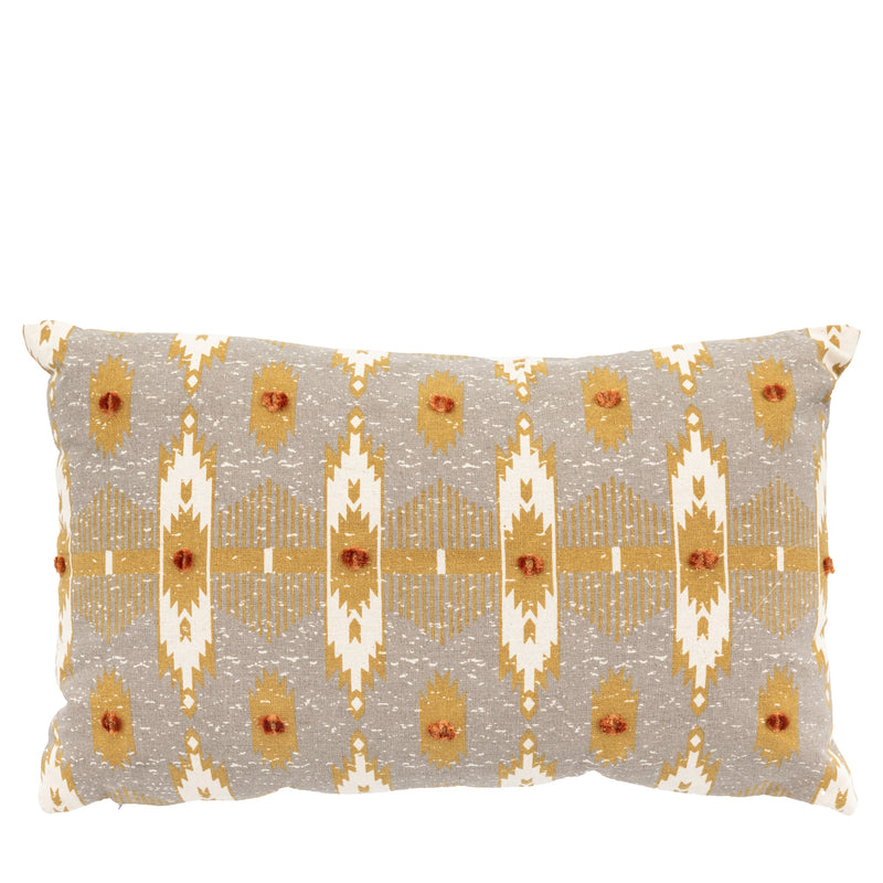 Carnelian Stripe Cushion Cover - Natural / Ochre