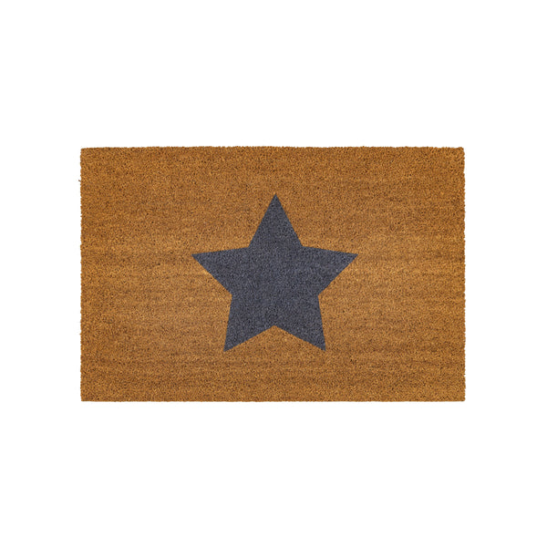 Jumbo Star Coir Doormat - Natural
