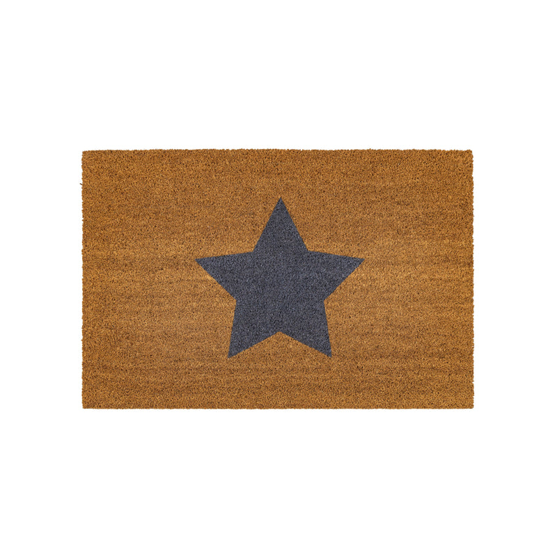 Jumbo Star Coir Doormat - Natural