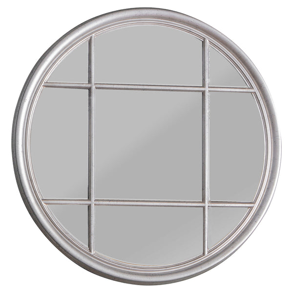 Eccleston Round Mirror - Silver