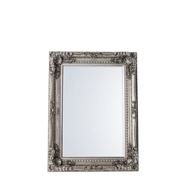 Carved Louis Mirror - Silver