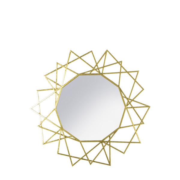 Specter Round Mirror - Gold