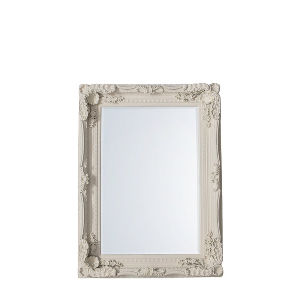 Carved Louis Mirror - Cream