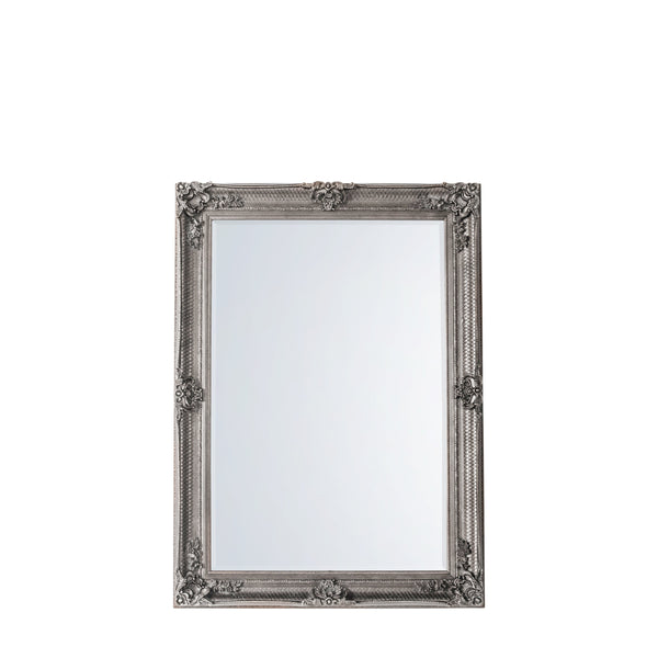 Abbey Rectangle Mirror - Silver