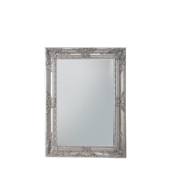 Hampshire Rectangle Mirror - Antique Silver