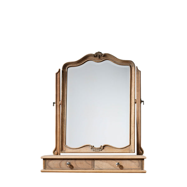 Chic Dressing Table Mirror - Weathered