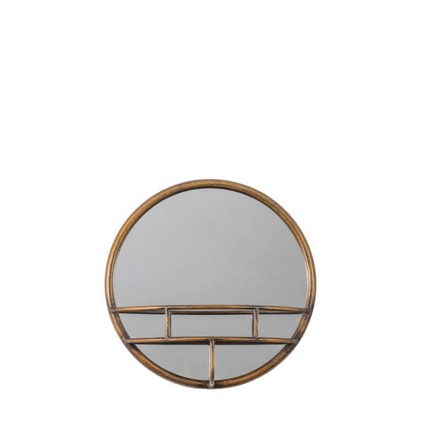 Milton Round Mirror - Bronze