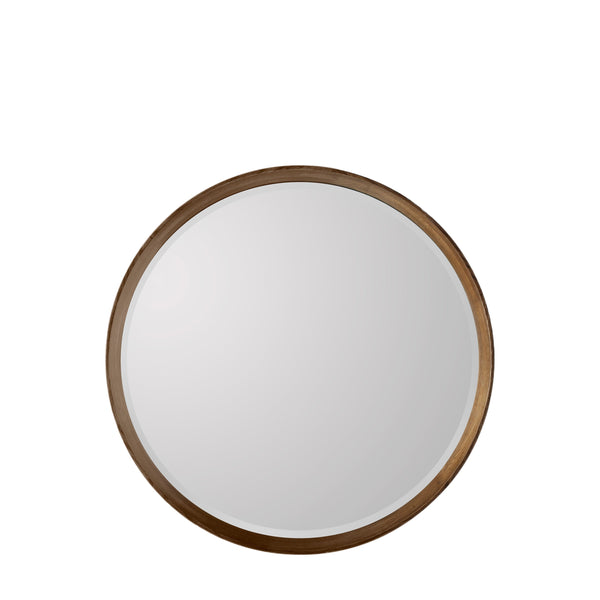 Keaton Round Mirror - Walnut