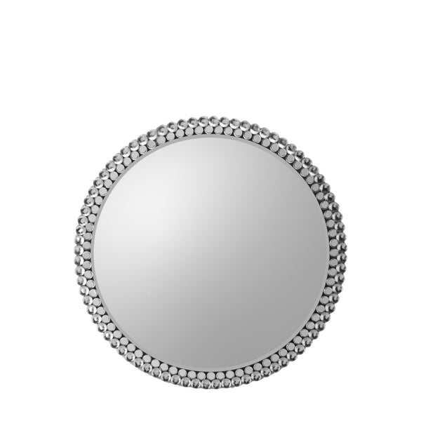 Fallon Round Mirror - Silver