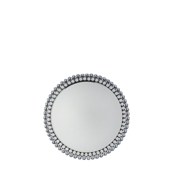 Fallon Round Mirror - Silver