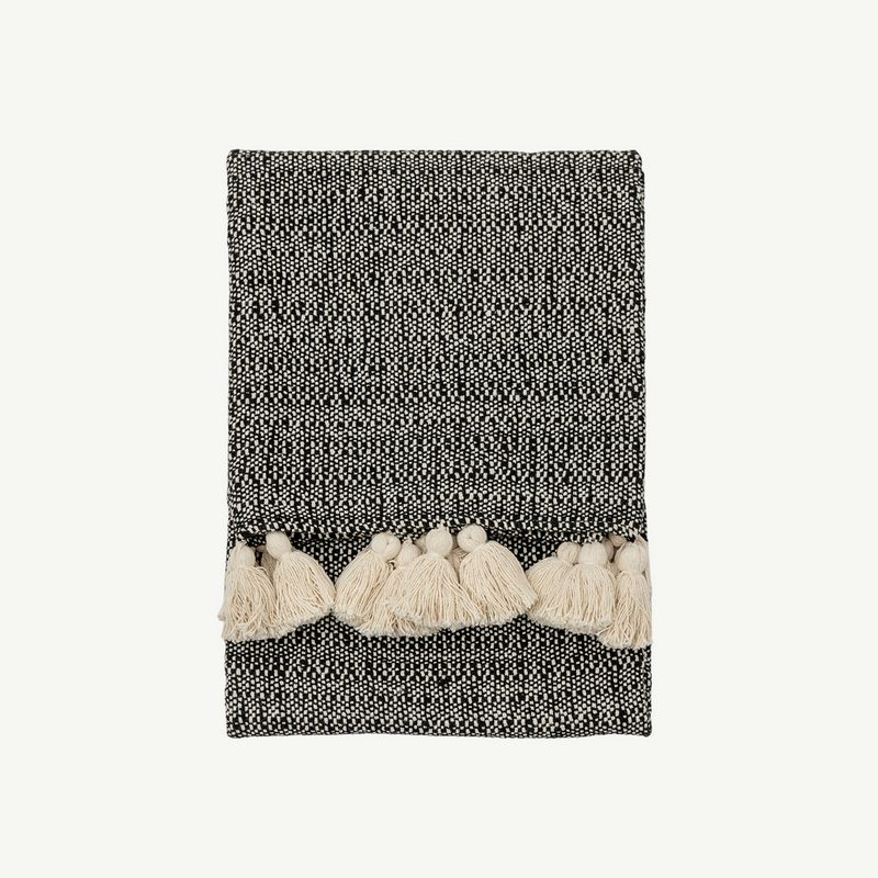 Woven Throw With Tassles